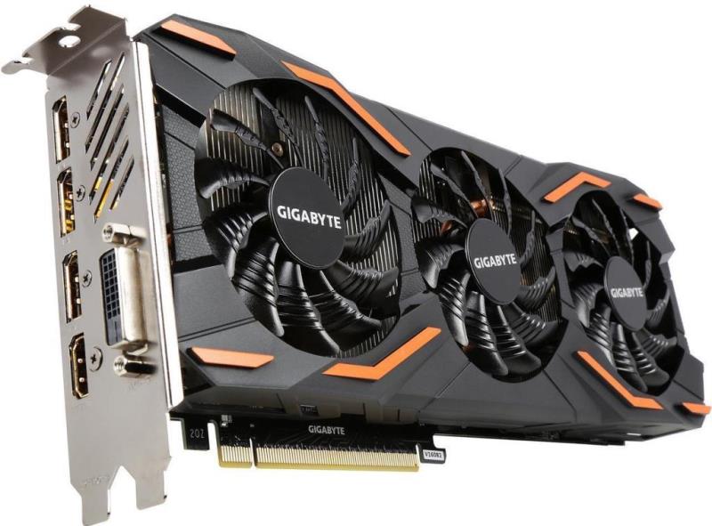 Játékkártya Gigabyte GeForce GTX 1080 Gigabájt GeForce GTX 1080 fotó