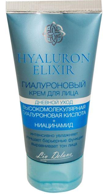 Билков кожен крем Aroma Naturals с ницианамид LIV DELANO Hyaluron Elixir